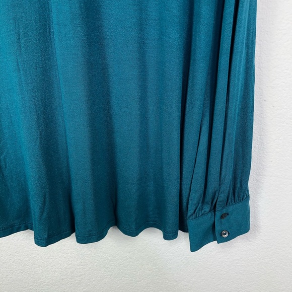 NWT Ann Taylor LOFT Mockneck Shirred Blouse - Picture 6 of 8